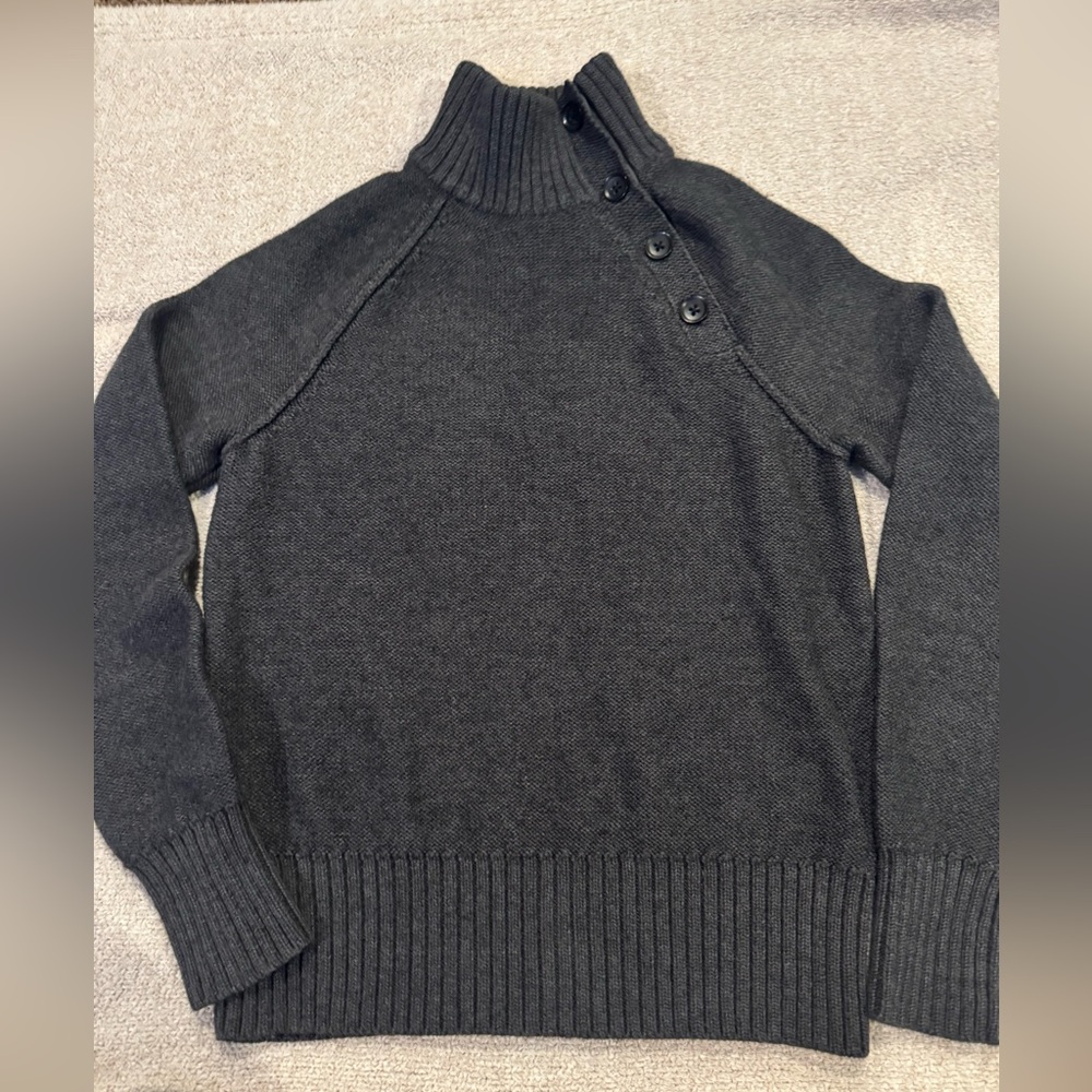Banana Republic Heritage Wool Blend‎ Sweater Charcoal Grey Small